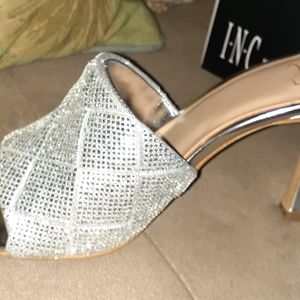 Ladies INC silver shoes